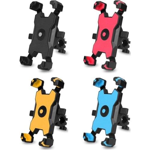 BG-116 Bicycle Mobile Phone Holder Handlebar Type Plastic 360 Degree Rotating Electric Bike Motorcycle Adjustment Bracket