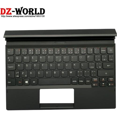 CZ Czech Base Dock Keyboard with Shell C Cover Palmrest Upper Case for Lenovo MIIX 3-1030 Tablet 5CB0H20093