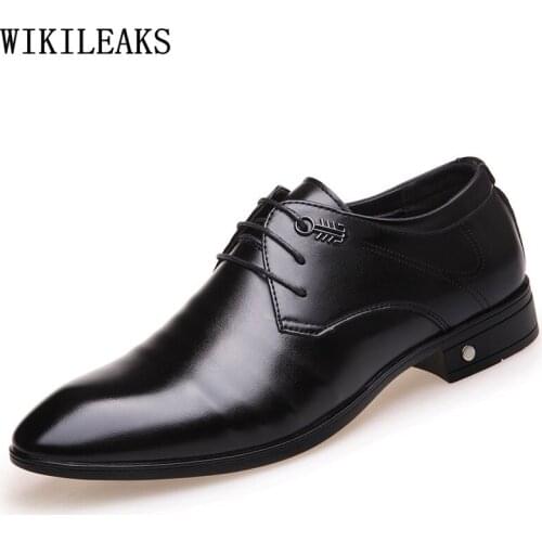 Business Suit Men Dress Shoes Man Leather Formal Shoes Men Oxford Wedding Shoes for Men Office 2021 Zapatos De Vestir Hombre