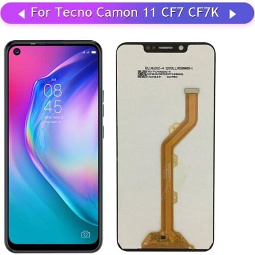 For Tecno Camon 11 CF7 Full LCD Display Assembly Complete Touch Screen Digitizer Replacement
