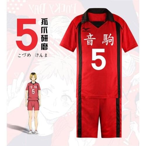 Hot Anime Haikyuu Cosplay Costume Kuroo Tetsurou Shoyo Hinata Tobio Kageyama Cosplay High School Sports Uniform Set Top+shorts