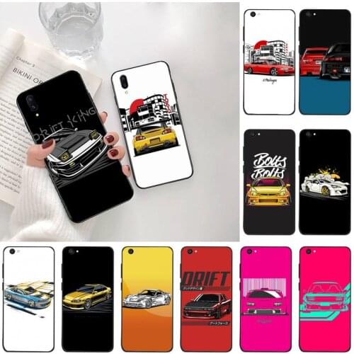 HUAGETOP Tokyo JDM Drift Sport Car Phone Case Cover For Vivo Y91c Y17 Y51 Y67 Y55 Y7s Y81S Y19 V17 vivos5
