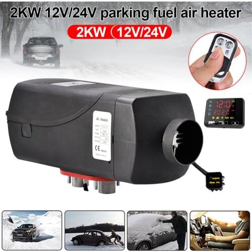 Low Noise Ignition Copper Heater 2KW 12V/24V Diesel Parking Heater Eberspacher For Trucks Bus Motorhome RV With Lcd Remote