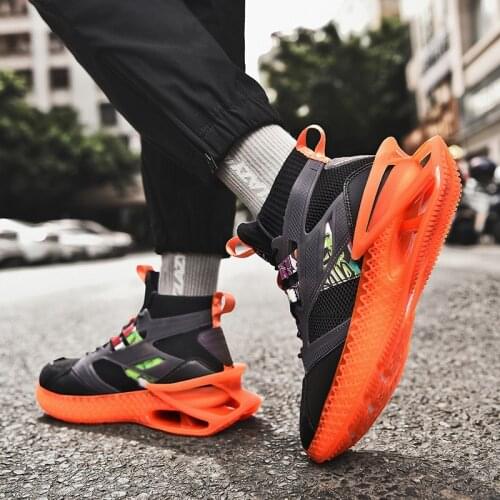 New Fashion chunky Sneakers Summer Breathable Running Shoes for Men Sport Shoes High-top Mesh Walking Jogging Shoes Zapatillas