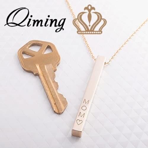 Stainless Steel Custom Pendant Necklaces With Name Words Customizable Statement Jewelry For Mother Gift Collier
