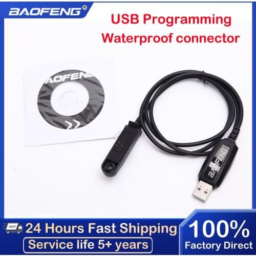 Baofeng Walkie Talkie Original Waterproof Program Cable CD Driver USB Port for Baofeng UV-9R / UV 9R Plus / UV 9R ERA