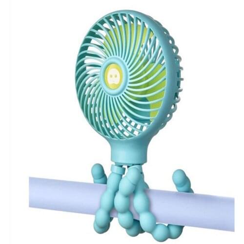 Handheld Stroller Fan,2000mAh Battery Operated Fan Personal Portable Car Seat Baby Fan with Flexible Tripod,USB or Battery Power