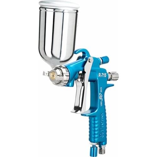 Professional Pneumatic Paint Spray Gun with Cup R-715 Furniture Power Tools W71 Spray Guns Car Painting Sprayers Nozzle Parts