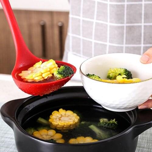 Silicone Wok Turner Stir Fry Spatula Big Soup Spoons Large Soup Scoops Long Handle Cooking Scoop