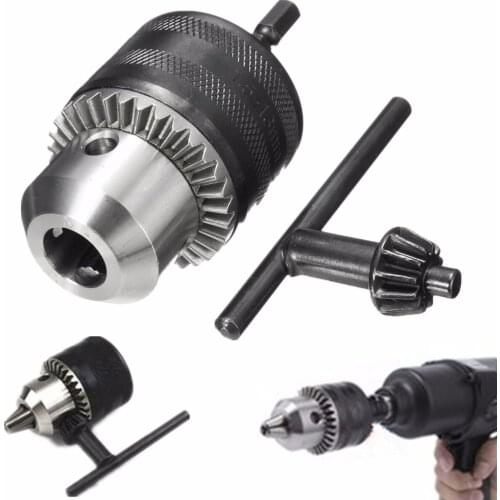 Electric Hex Shank Drill Chucks 1.5 -13mm Capacity Key Type Thread Adapter for Rotary Electric Hammer Power Tools