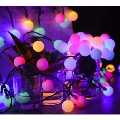 Led String Light Usb/battery Powered 1.5M 3M 6M Holiday Lights Hammer Ball Waterproof Outdoor Decor Party Wedding String Light