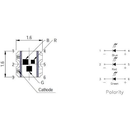 Keyboard smd 0603 rgb led diode