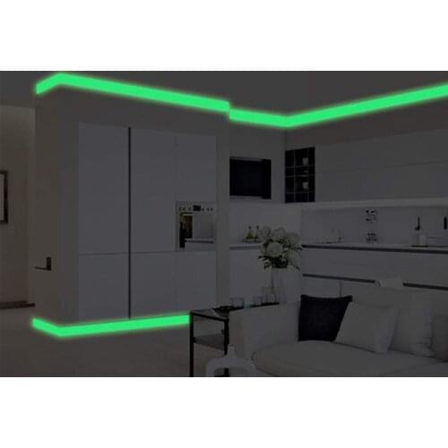 Luminous Band baseboard Wall Sticker For Living Room Bedroom Self-adhesive Glow In The Dark Switch Strip Sticker Home Decoration