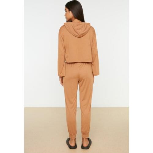 Trendyol Printed Halloween Themed Knitted Pajamas Set THMAW22PT0765