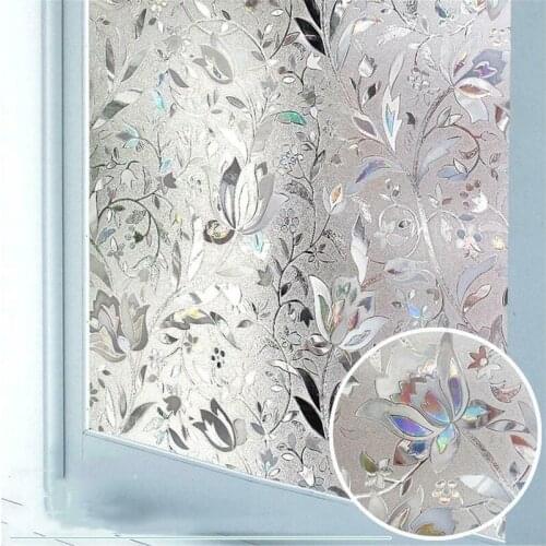 Htv Vinyl Privacy Window Film 3D Static Decorative Glass Film Window Stickers Stained Glass