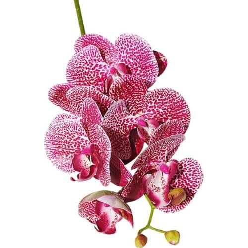 1 Pc Artificial Flower Butterfly Orchid Bendable Garden Decorative DIY Bridal Party Wedding Decor Accessories Ornament Wholesale