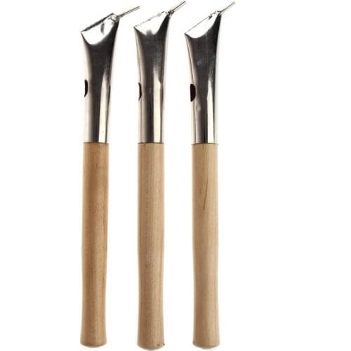 3Pcs Stainless Steel Pottery Clay Sculpture Wax Tools Set Professinal Printing Batik Knives Pens полимерная глина ceramic