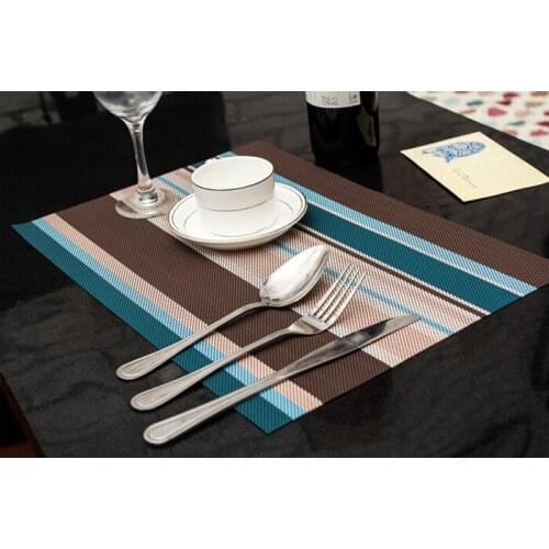 4pcs/Lot Christmas Placemats PVC Placemat Bar Mat Acessorios De Cozinha 30*45cm Plate Mat Table Mat Set ELB 256