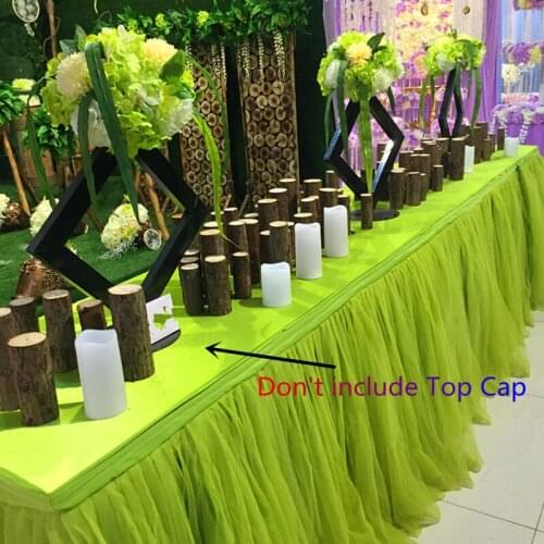 Free Shipping 10 ft L 3 Layers TUTU Fairy Cake Table Skirt Elegance Table Skirt Many Color Available Customized Size for Wedding