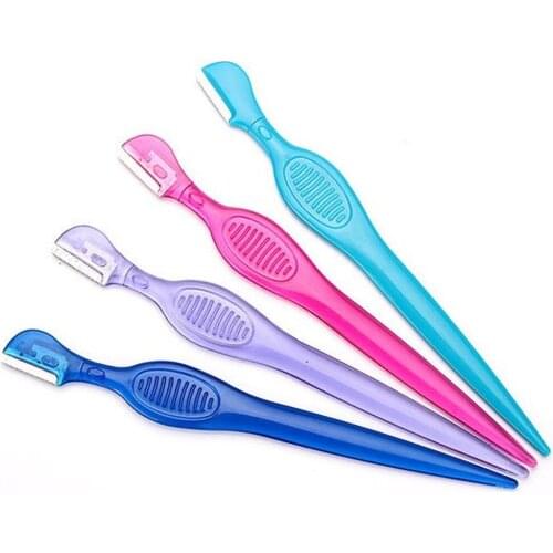 2PCS Eyebrow Razor Facial Hair Remover Eyebrow Trimmer Sharp Makeup Knife Blade Eye Brow Shaping Hair Remover Tool