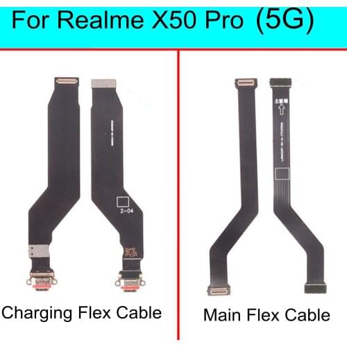 For Realme X50 Pro USB Charging Dock Port Connector main Microphone Mic Audio jack Board flex cable
