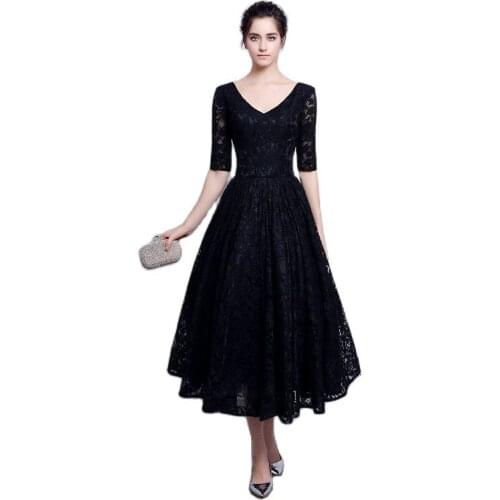 Elegant Colorful Black Pink Champagne Pink Red Gray Lace A-Line Mother of the Bride Dresses Evening Dressses Prom Gown New