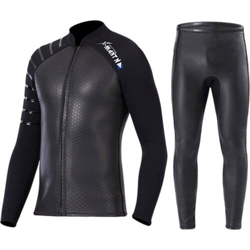 Smooth leather wetsuit Men women zipper surfing jacket & pants & shorts split diving suit 3MM SCR neoprene snorkeling swimsuit