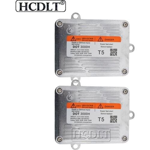 HCDLT 2PCS AC 55W DLT Xenon HID Ballast 12V Silm Digital Block Ignition Ballast For Car Headlight Kit H1 H3 H4 H8 H9 H11 HB3 HB4