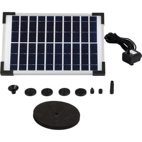 10V 10W Mini Solar Fountain Water Pump with Accessories Solar Panel Power Garden Watering Fountain Kit