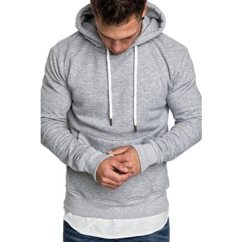 Mens Hoodies Hip Hop Male Casual Hoodies Sweatshirts 2020 Spring Autumn Solid Color Fleece Thick Warm Tops Streetwear drop ship