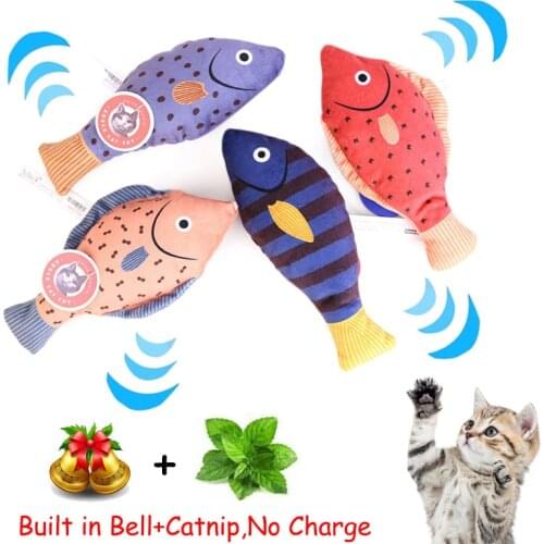 Floppy Fish Cat Toy Interactive Fish Friend Catnip Toys for Cats Teeth Grinding Catfish Pet Soft Plush 3d Fish Shape Cat Toys