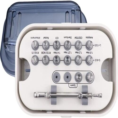 Dental tooth implantation prosthetic kit universal restoration implant tool box Dental implant screwdriver