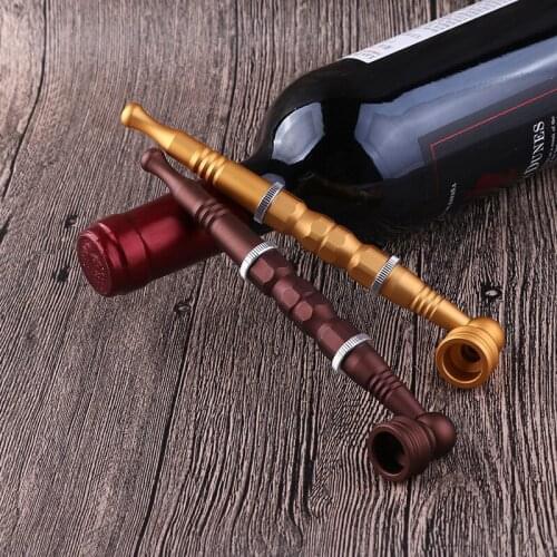 The new healthy aluminum alloy three-use dry smoke rod pull rod filter can be installed with 9MM double filter element