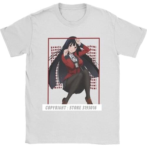 Hipster New Tops T Shirt Yumeko Jabami Kakegurui T-Shirts Men Anime Manga Saotome Kirari Poker Gambler 3D Tshirt