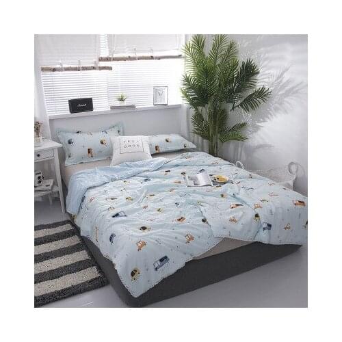 Duvet Cover kawaii bedding Summer Super Soft Airable Cover Washed Cotton Summer Quilt Cool Quilt Single Double Quilt Bed Quilt
