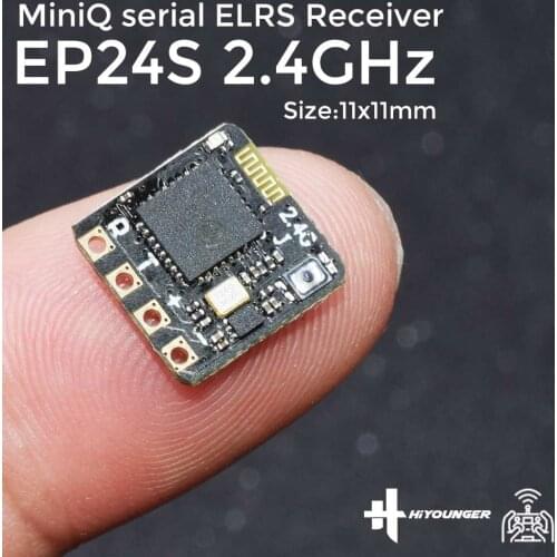HiYOUNGER ExpressLRS ELRS 2.4G RX MiniQ EP24S Best Performance in Speeds Latency Range Long Range Receiver for RC Quadcopter
