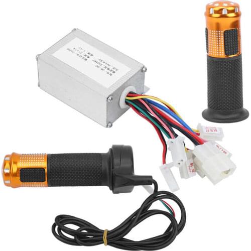 E-bike Motor 24V 250W Brush Controller with Twist Throttle Grip Kit Electric Bicycle Scooter Speed Controller Throttle Handlebar