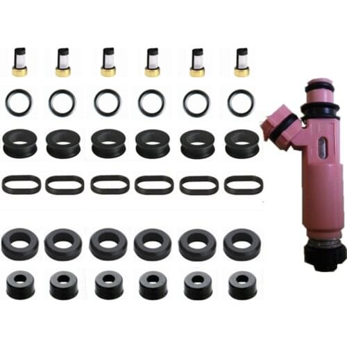 6pieces/set fuel injector repair kit for Lexus RX CLASS-2003 23250-20030 23209-0A020 FJ644 FJ1086 4G1652 4G2226 57849
