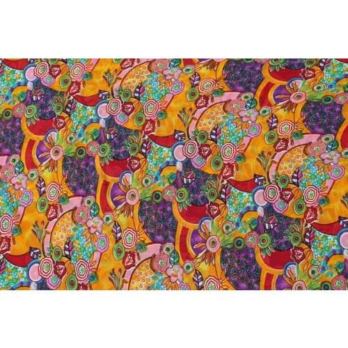 145cm width 75d printed chiffon fabric CH5292 for summer dress scarf