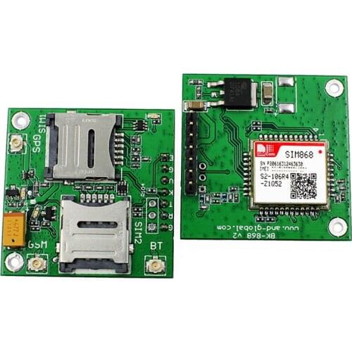 SIM868 breakout board GPS GSM GPRS Bluetooth integrated module 2-in-1 quad-band GSM/GPRS module integrated GPS instead of SIM808