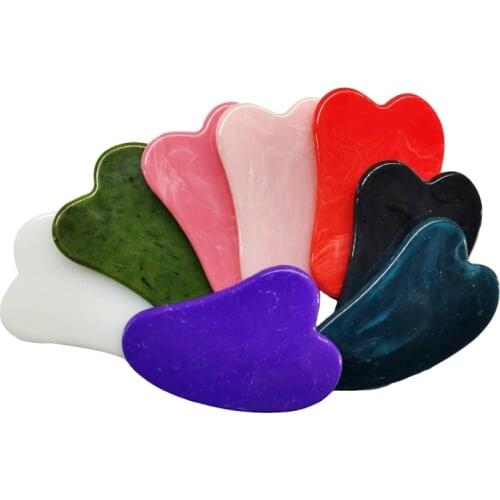 Natural Jade Gua Sha Scraper Board Massage Rose Quartz Jade Guasha Stone For Face Neck Skin Lifting Wrinkle Remover Beauty Care