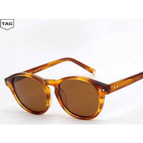 2019 Retro sun glasses men women Vintage round polarized sunglasses Wood grain fashion Driving oculos de sol feminino Polarized