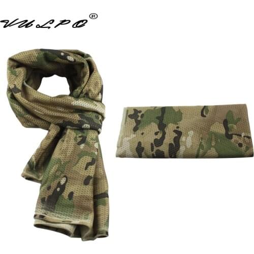Tactical Military camouflage Scarf Multifunctional Army Mesh Breathable Scarf Wrap Mask Shemagh Veil For Airsoft hunting Hiking