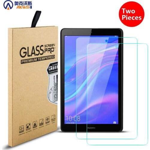 Tempered Glass for Huawei Mediapad M5 Lite 8 M3 Lite 8 Screen Protector for Mediapad T3 7 T3 8 T3 10 Tablet Film 2 Packs