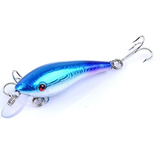 2019 YUZI Top Sale 2.24"-5.7cm 1pc The Minnow Painting Fishing lure Bait 10 color 4.5g-0.16oz Fishing Tackle Good Quality Hook