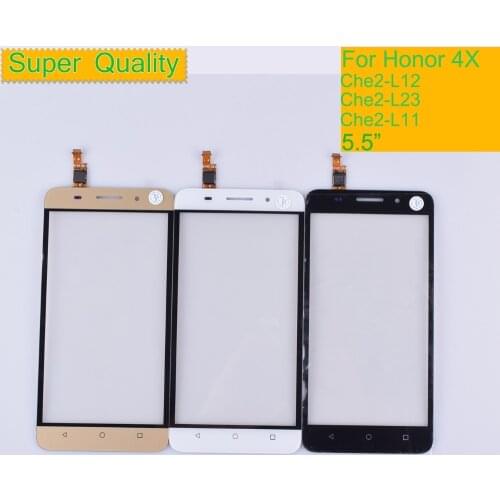10Pcs/lot For Huawei Honor 4X Che2-L12 Che2-L23 Che2-L11 Che1-L04 Touch Screen Touch Panel Sensor Digitizer Front Glass Lens