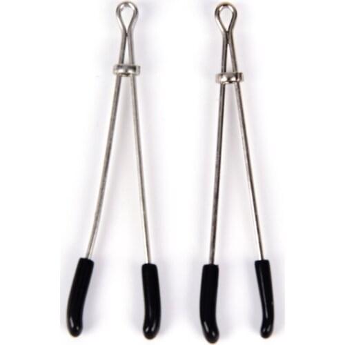 2PCS/set Female Steel Clamps Brease Nipple Ear Clips For Couple Exotic Accessories
