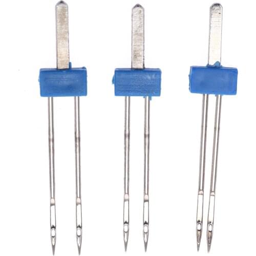 3Pcs/lot Double Twin Needle Pins For Household Multi-Functional Sewing Machine Accessories 2.0/90 3.0/90 4.0/90 Set