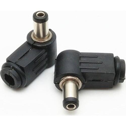5pcs 5.5mm*2.5mm DC Power Male Plug Jack Adapter 5.5X2.5MM 90 Degree Connector Male Plug 5.5*2.5MM