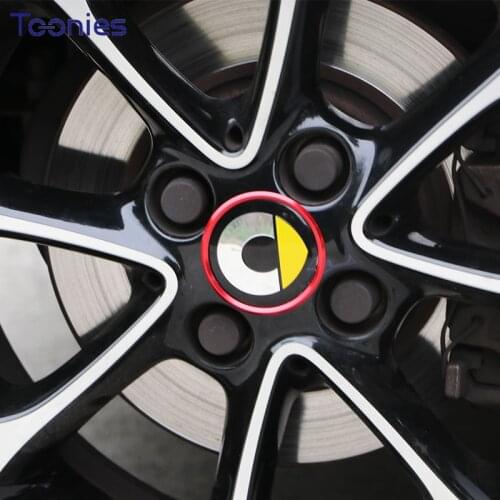 56mm Aluminum Alloy Wheel Center Ring Sticker For Mercedes Benz Smart 450 451 453 Fortwo Forfour Decoration Modified Accessories